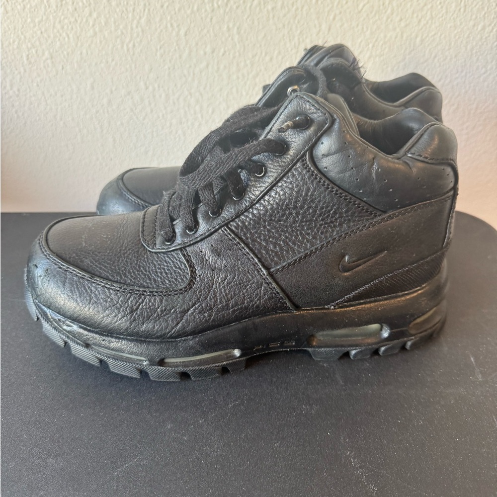 Nike 311567-001 Air Max Goadome ACG Black Leather Ankle Boot Shoes Youth US 7Y